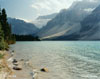 Bow glacier and Bow Lake, Alberta