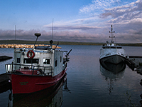 The Jacqualine and  Andave H in Meldrum Bay