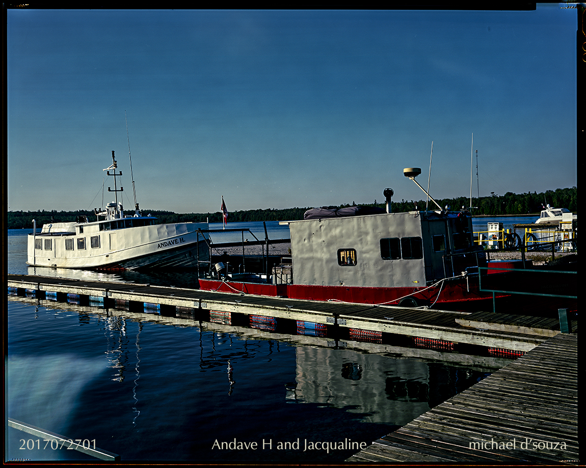 The Andave H and Jacqualine in Meldrum Bay