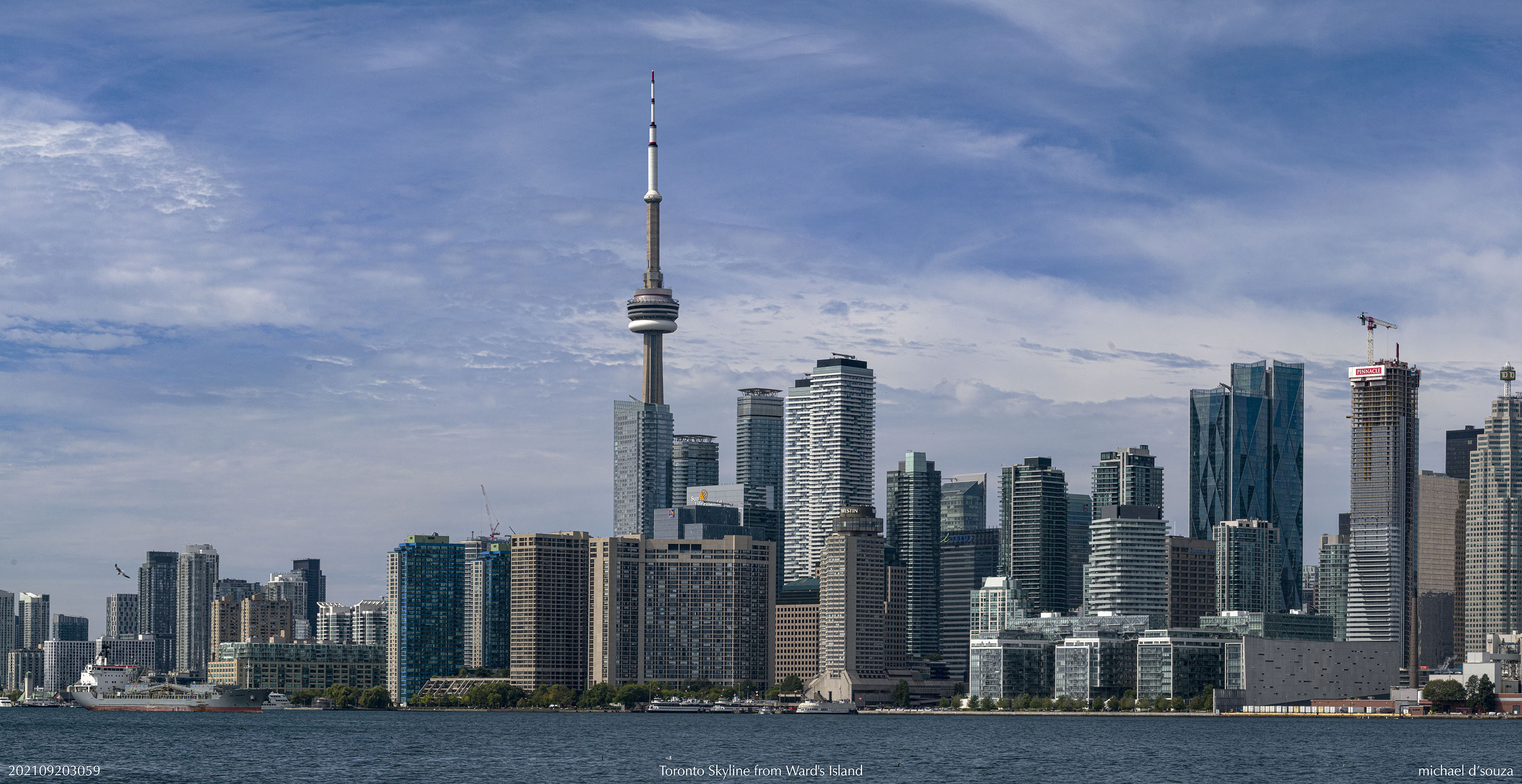 Toronto Skyline from Ward's Island, September 20, 2021