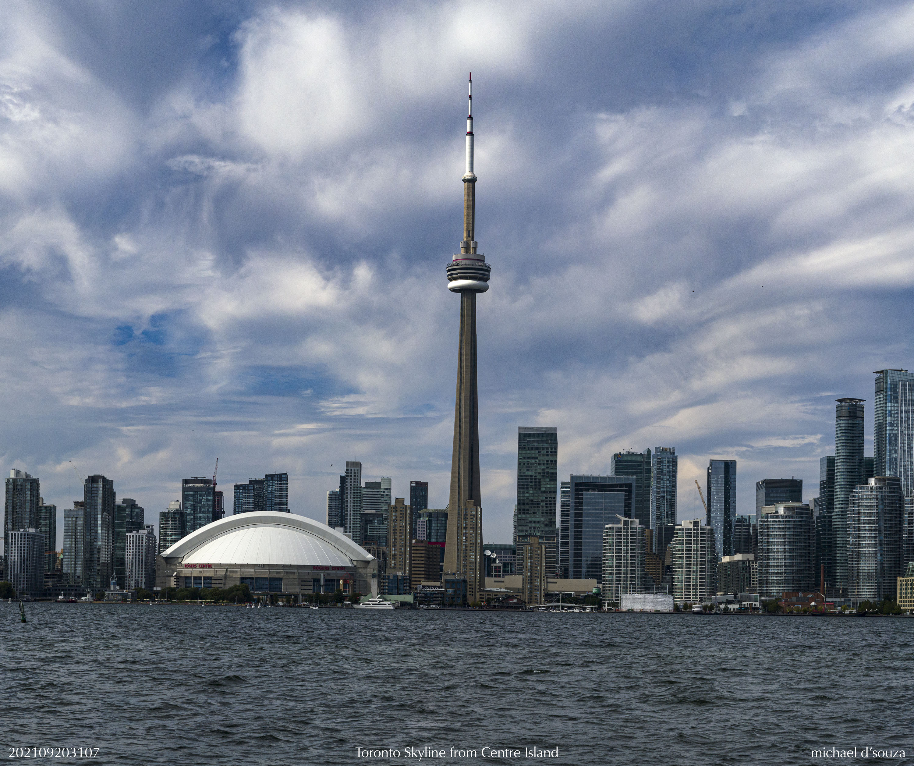 Toronto Skyline from Centre Island, September 20 2021