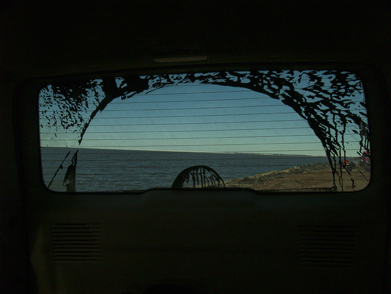 The Arctic Ocean through a muddy back window