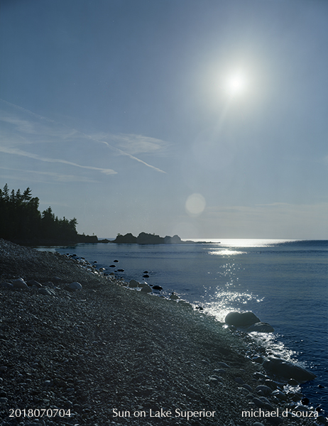 Sun on Lake Superior