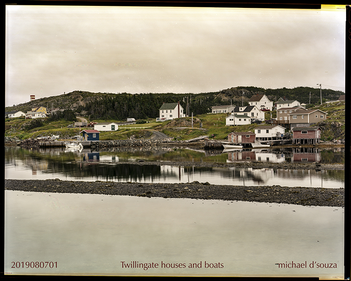 Twillingate houses and boats